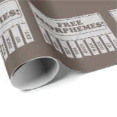 Free Morphemes Geschenkpapier (Rolleneckpunkt)