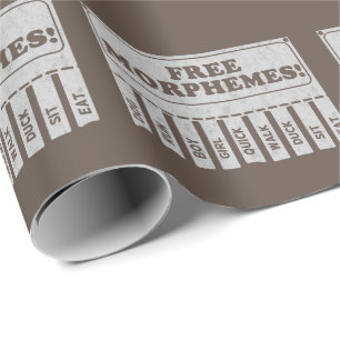 Free Morphemes Geschenkpapier