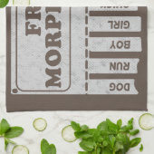 Free Morphemes Geschirrtuch (Gefaltet)