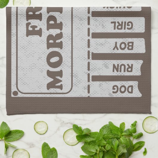 Free Morphemes Geschirrtuch (Gefaltet)