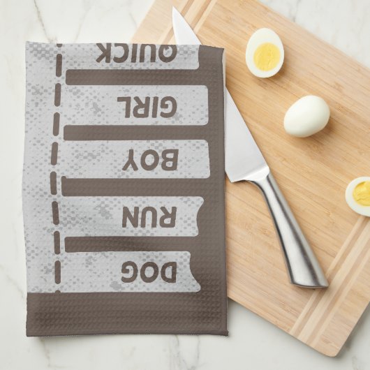 Free Morphemes Geschirrtuch (Viertel Falte)