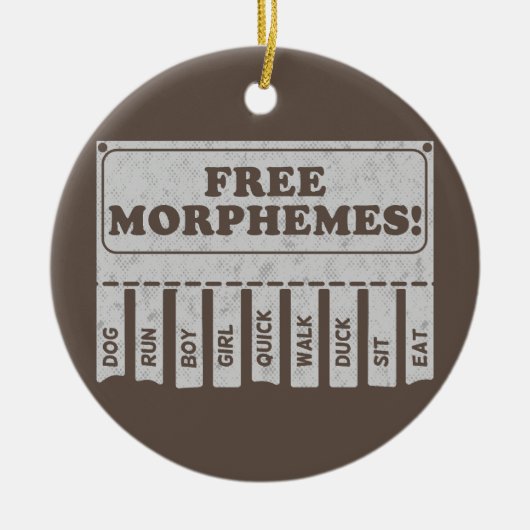 Free Morphemes Keramik Ornament (Vorne)