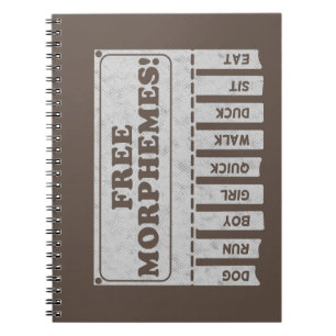 Free Morphemes Notizblock