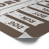 Free Morphemes Poster (Ecke)