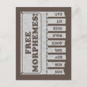 Free Morphemes Postkarte (Vorderseite)