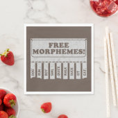 Free Morphemes Serviette (Beispiel)
