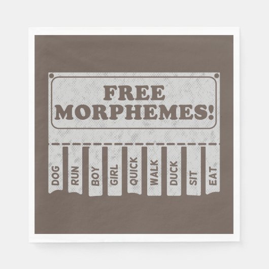 Free Morphemes Serviette (Vorderseite)