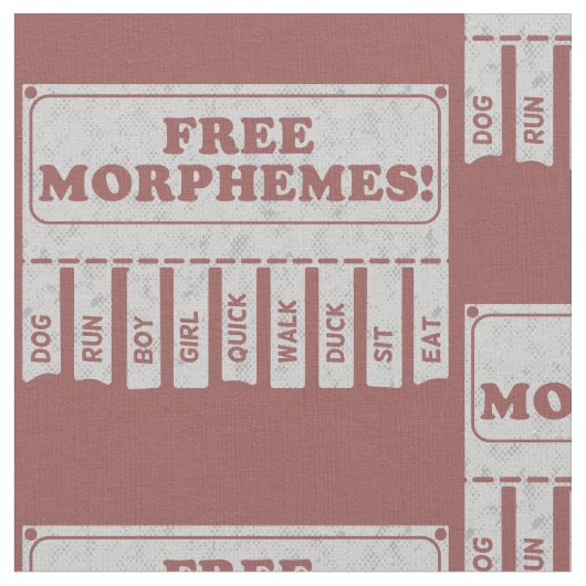 Free Morphemes Stoff (Nahaufnahme)