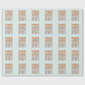 Free Morphemes witzige strukturierte Alphabetisier Geschenkpapier (Flach)