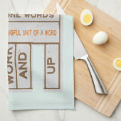 Free Morphemes witzige strukturierte Alphabetisier Geschirrtuch (Viertel Falte)