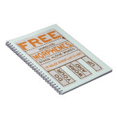 Free Morphemes witzige strukturierte Alphabetisier Notizblock (Rechte Seite)