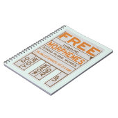 Free Morphemes witzige strukturierte Alphabetisier Notizblock (Linke Seite)