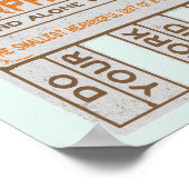 Free Morphemes witzige strukturierte Alphabetisier Poster (Ecke)