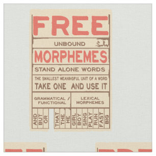 Free Morphemes witzige strukturierte Alphabetisier Stoff