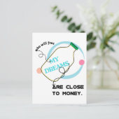 Free my dreams postkarte (Stehend Vorderseite)