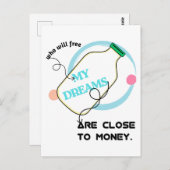 Free my dreams postkarte (Vorne/Hinten)