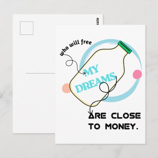 Free my dreams  postkarte (Vorne/Hinten)