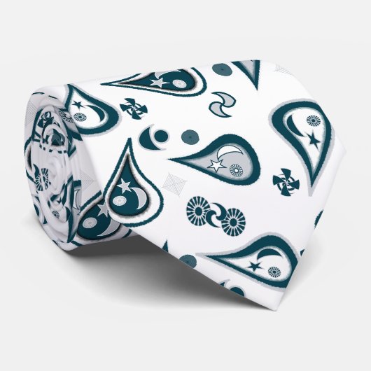 Free Paisley Krawatte (Gerollt)