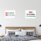 FREE PALÄSTINA NO to GENOCIDE APARTHEID KRIEGSVERB Bilderwand Sets (Schlafzimmer)