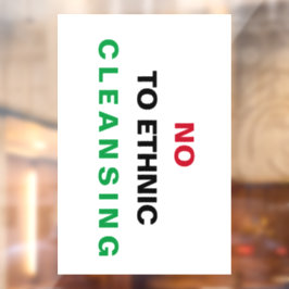 FREE PALÄSTINA NO to GENOCIDE APARTHEID KRIEGSVERB Fensteraufkleber