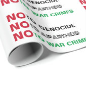 FREE PALÄSTINA NO to GENOCIDE APARTHEID KRIEGSVERB Geschenkpapier (Rolleneckpunkt)
