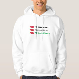FREE PALÄSTINA NO to GENOCIDE APARTHEID KRIEGSVERB Hoodie