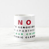 FREE PALÄSTINA NO to GENOCIDE APARTHEID KRIEGSVERB Kaffeetasse (Mittel)