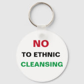 FREE PALÄSTINA NO to GENOCIDE APARTHEID KRIEGSVERB Schlüsselanhänger (Rückseite)