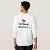 FREE PALÄSTINA NO to GENOCIDE APARTHEID KRIEGSVERB Sweatshirt (Schwarz voll)