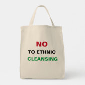 FREE PALÄSTINA NO to GENOCIDE APARTHEID KRIEGSVERB Tragetasche (Rückseite)