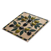 FREE PALÄSTINE Oliven Zweige Mosaik Keramik Fliese (Seite)