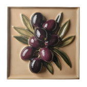 FREE PALÄSTINE Oliven Zweige Mosaik Keramik Fliese (Vorderseite)