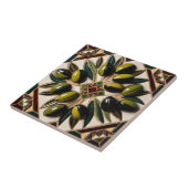 FREE PALÄSTINE Oliven Zweige Mosaik Keramik Fliese (Seite)