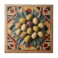 FREE PALÄSTINE Oliven Zweige Mosaik Keramik Fliese
