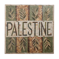 FREE PALÄSTINE Oliven Zweige Mosaik Keramik Fliese