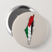 Free Palestine Barbed Wire Map Palästinensische Fr Button (Vorne & Hinten)