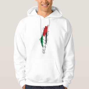 Free Palestine Barbed Wire Map Palästinensische Fr Hoodie