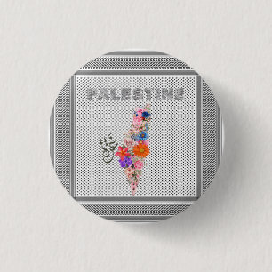 Free Palestine Button Elegantes palestinisches But