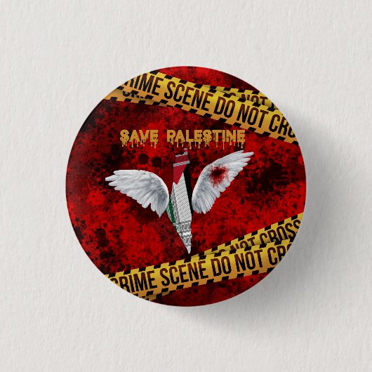 Free Palestine Button - palästinensischer Button B (Vorderseite)