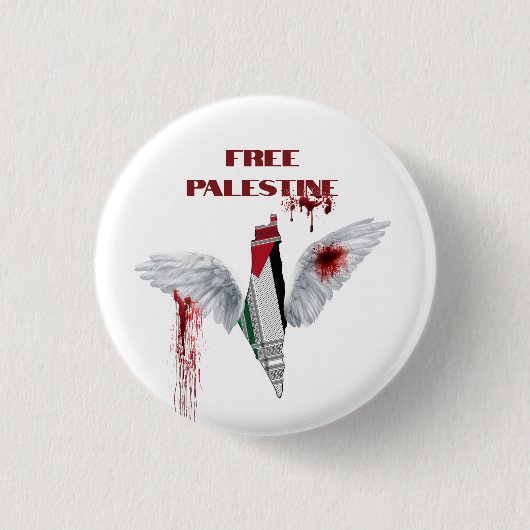 Free Palestine Button - Palestine Button (Vorderseite)