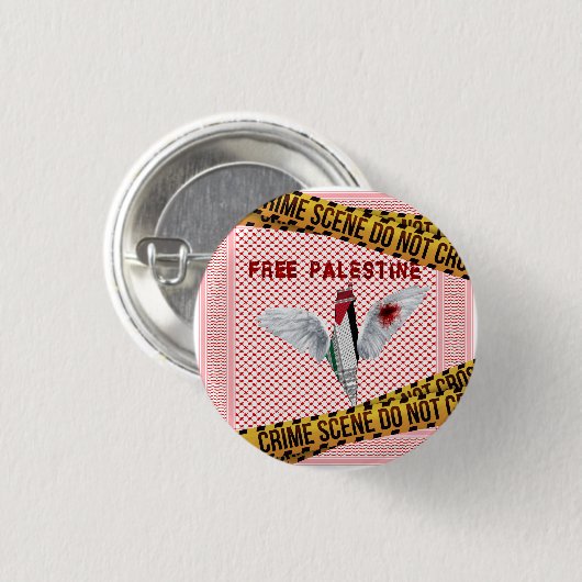 Free Palestine Button - Palestine Button (Vorne & Hinten)