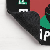 Free Palestine End Apartheid Flag Schwarz Mousepad (Ecke)
