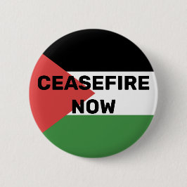 FREE PALESTINE FLAG CEASEFIRE JETZT ROT BLACK GREE BUTTON