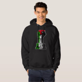 Free Palestine Flag of Palestine Palestinian fist Hoodie (Vorne ganz)