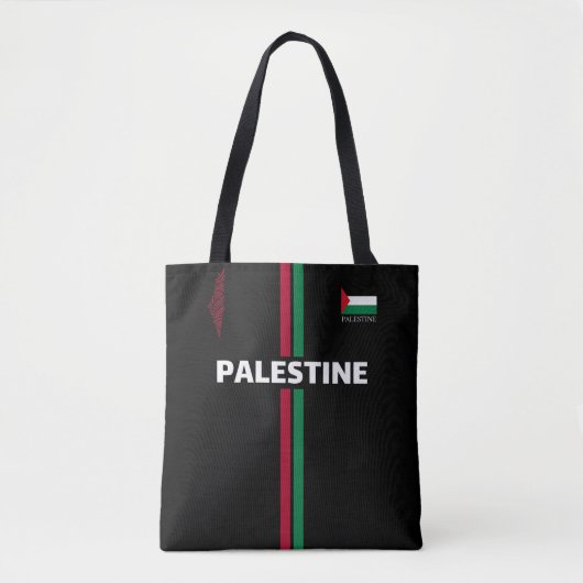 Free Palestine Football Football - Flaggenplan-Tea Tasche (Vorderseite)