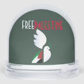 Free Palestine – Human Rights Awareness Schneekugeln (Rückseite)
