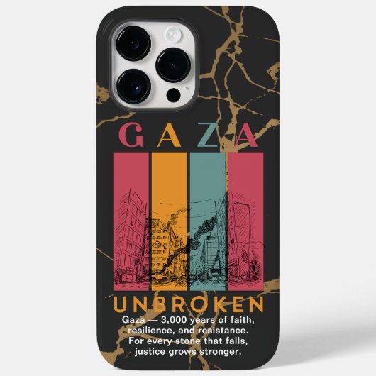 Free Palestine iPhone 14 Pro Max Tough Case - Gaza (Rückseite)