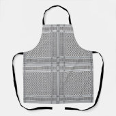Free Palestine Keffiyeh Scarf Themed Kitchen Schürze (Vorderseite)