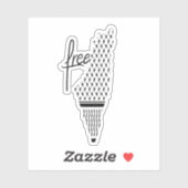 FREE PALESTINE KEFFIYEH STICKER (Blatt)
