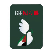 Free Palestine Magnet - Politisches Bewusstsein (Vertikal)